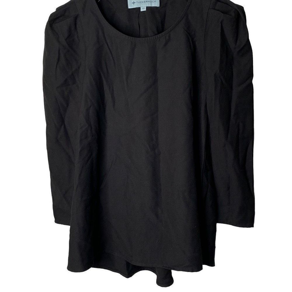 Tuckernuck blouse top black size XS